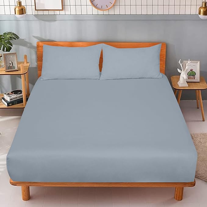 ROYALE LINENS 300 Thread Count 100% Long Staple Combed Cotton Fitted Sheet Twin - Image 9