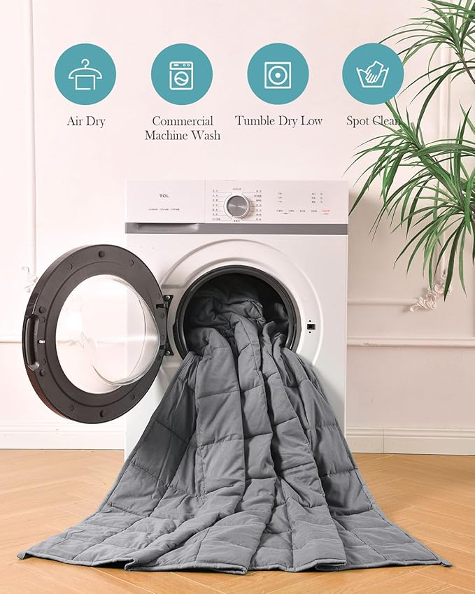 Topblan Weighted Blanket for Adults 12lbs, Soft Cooling Breathable Weighted - Image 7