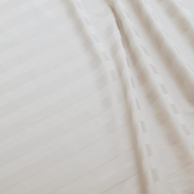 Flat Sheet Only Twin Size, 400 TC 100% Egyptian Cotton Flat Sheet Striped - Image 5