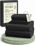 Lane Linen 100% Organic Cotton California King Sheets Set, 4-Piece Pure Organic by LaneLinen