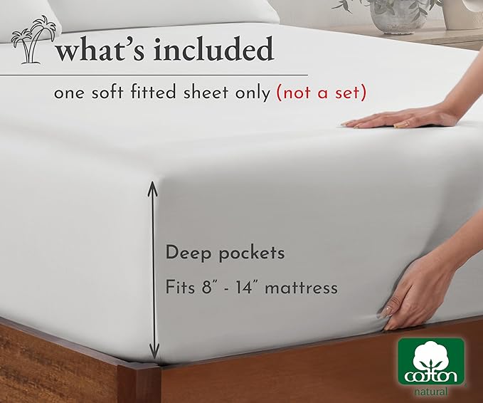 California Design Den Queen Size Fitted Sheet Only - Image 4
