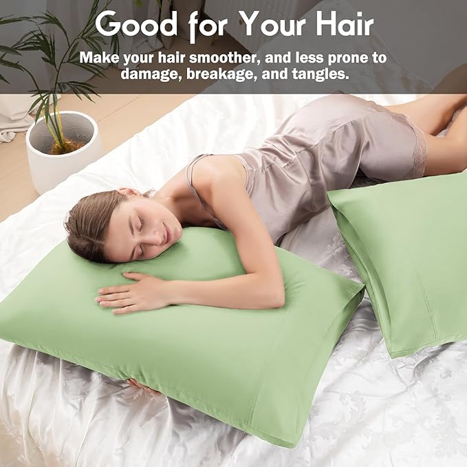 Pillowcases Standard Size 2 Pack, Cooling Viscose Pillow Cases - Image 5