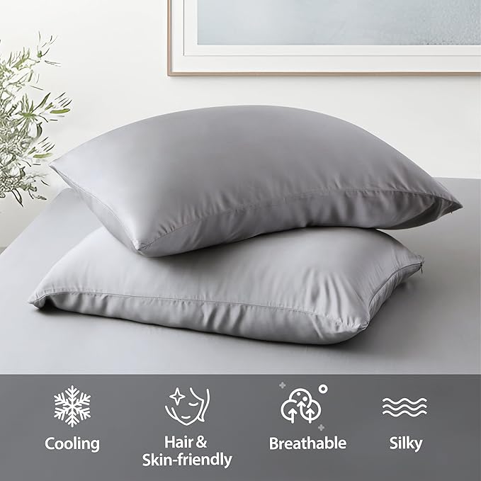 2 Pack Cooling Toddler Pillow Cases, Viscose Derived from Bamboo Small Pillow - Image 5