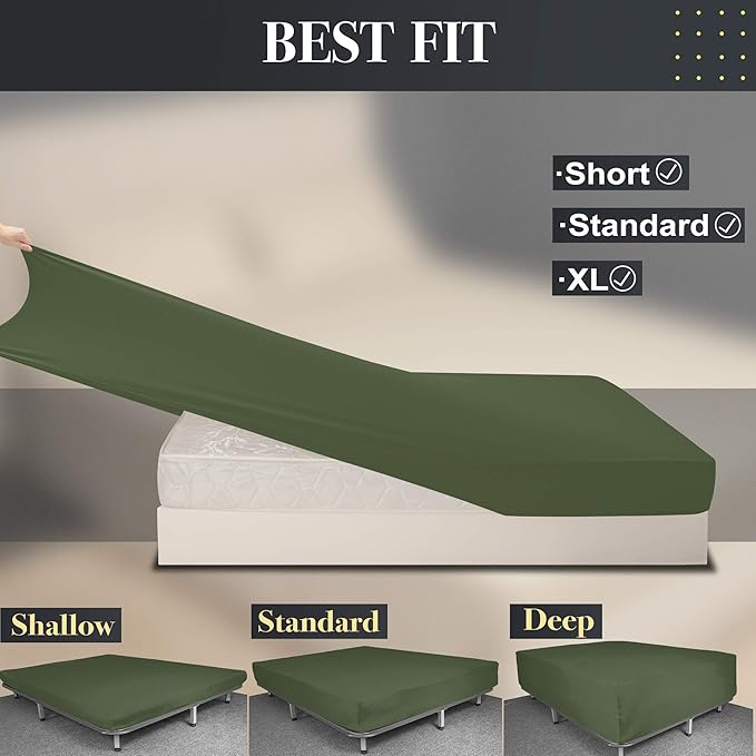 Soft Stretch Twin Fitted Sheet Only - Image 4