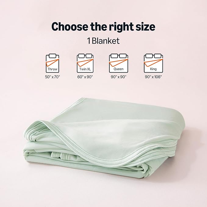 Amazon Basics Cooling Blanket for Hot Sleepers, Reversible Lightweight Thin - Image 5