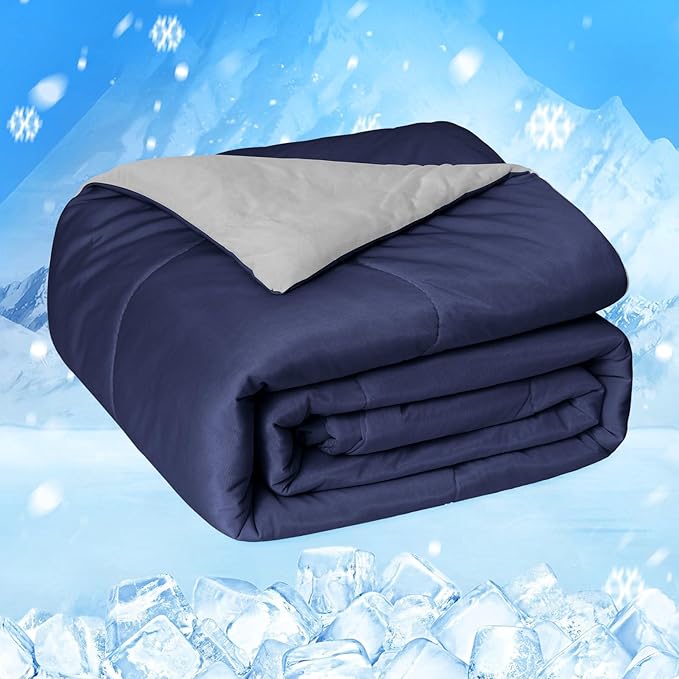 HOMFINE Cooling Comforter Japanese Double-Sided Cold Tech Fabric Cooling Blanket by HOMFINE