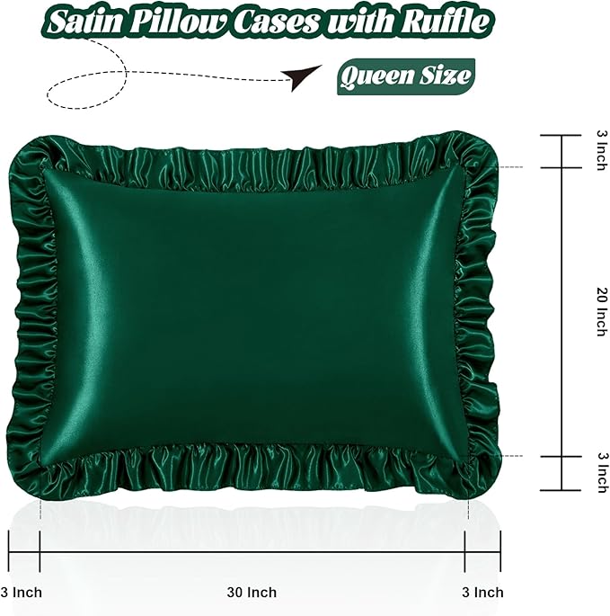Homiest Ruffle Satin Pillowcase - Image 3