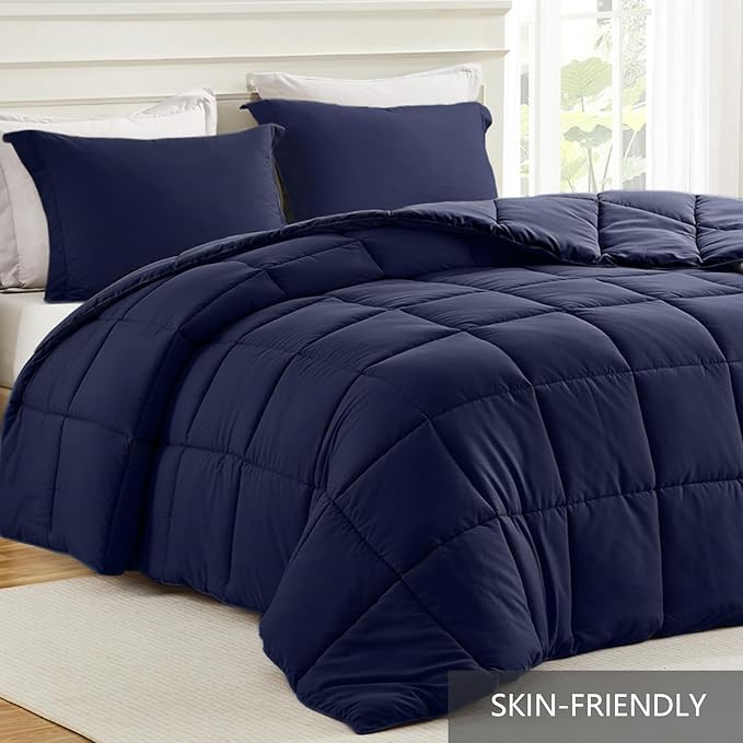 Homelike Moment Queen Comforter Set, Soft Down Alternative Bedding Set - Image 2
