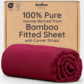 Bambaw 100% Viscose Derived from Bamboo Fitted Sheet Queen Size, Cooling Fitted by Bambaw