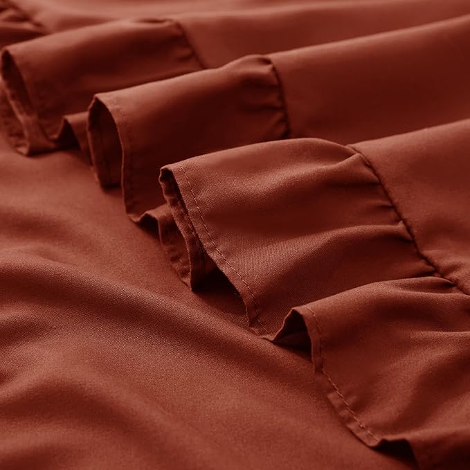 KKJIAF Ruffle Pillow Cases Standard Size Set of 2, Ruffled Pillow Covers - Image 6