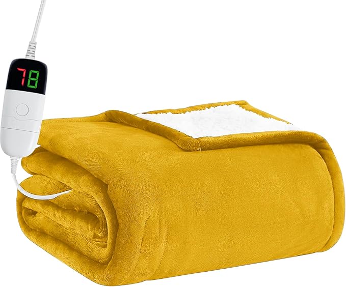 BOMOVA Heated Electric Throw Blanket by BOMOVA