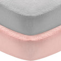 Flannel Crib Sheet 2 Pack, 100% Cotton Flannel, Heavenly Soft Fitted Sheet by Moonsea