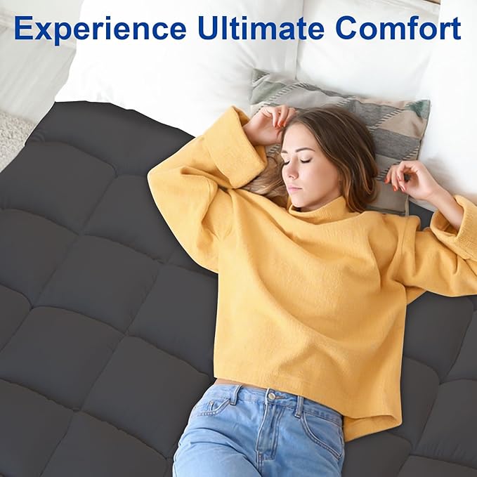KAYFIA King Mattress Topper, Extra Thick Mattress Pad Cover - Image 6