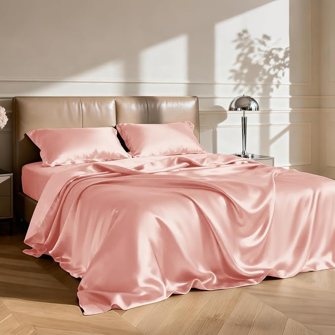 Love's cabin California King Satin Sheet Sets - Image 2