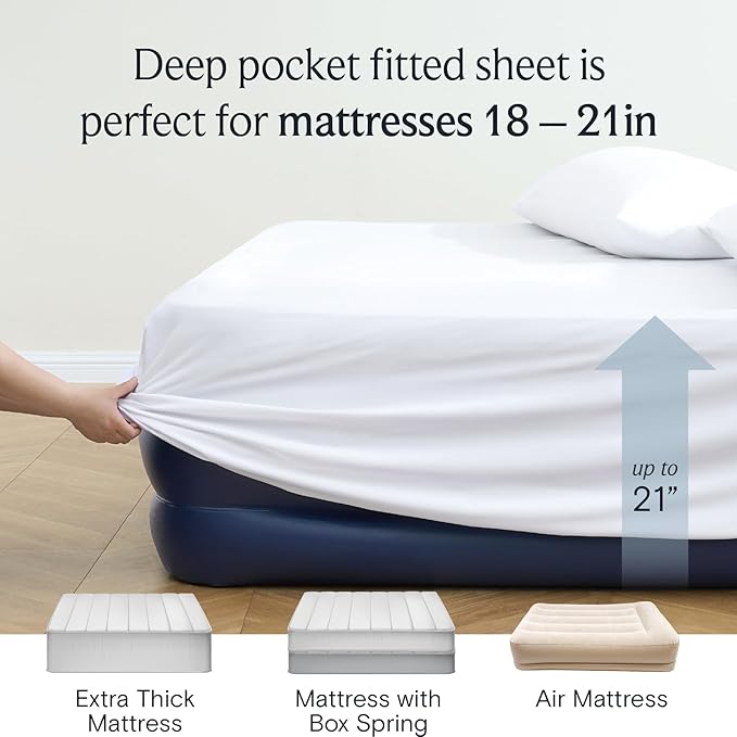 LuxClub 3 PC Sheet Bed Sheets Deep Pockets 18" Wrinkle Free Kids Fitted Sheets - Image 6