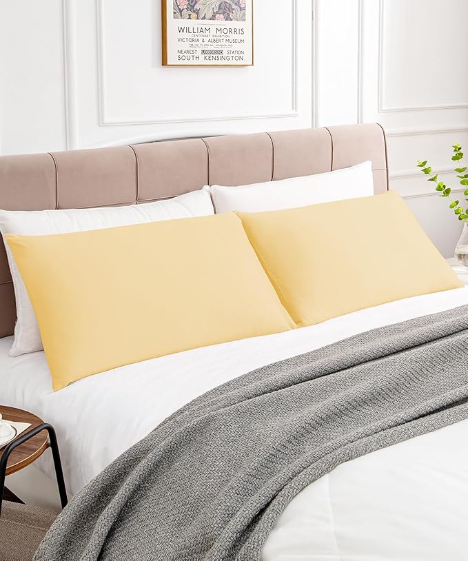 Warmstar Cotton Pillow Cases King Size Set of 2, 600 Thread Count Pillowcases - Image 2