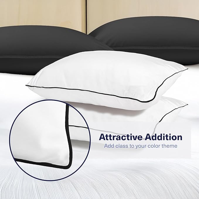 Kickoff Viscose Bamboo Pillowcase, 100% Organic Hidden Zippered Viscose Bamboo - Image 3