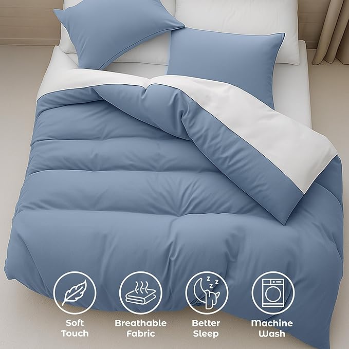 Pure Bedding Duvet Cover Queen Size - Image 4