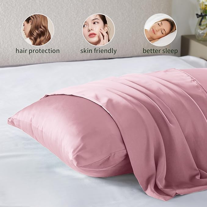 Silk Pillowcase for Hair and Skin Mulberry Silk Pillowcase Soft Breathable - Image 2