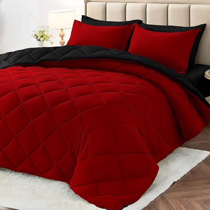 MUXHOMO 5 Pieces Twin XL Comforter Set, Reversible Bed in a Bag Twin XL Size by MUXHOMO