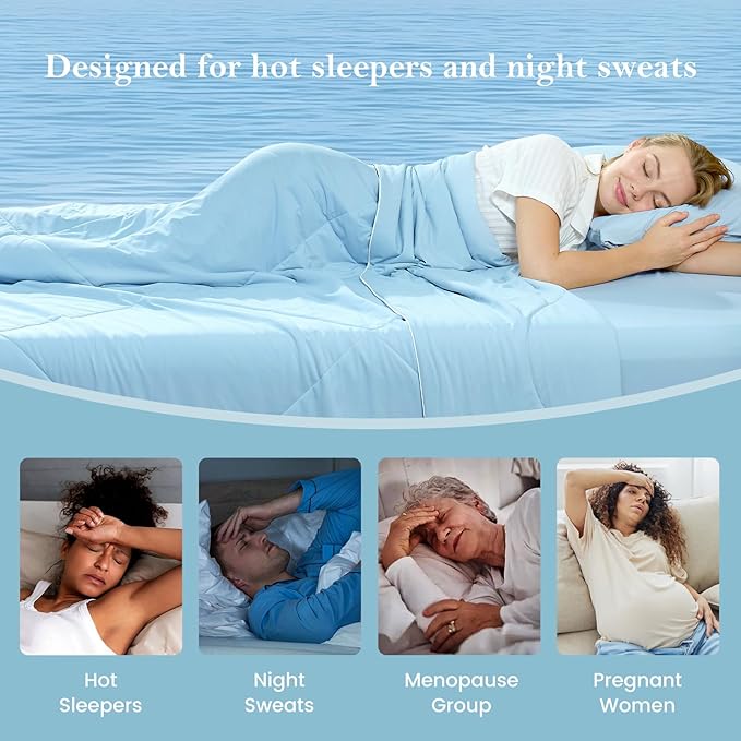 Cozy Bliss Cooling Comforter King Size, Cooling Blankets - Image 2