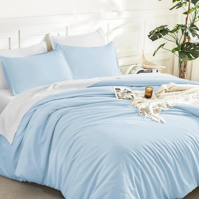 Litanika Comforters Light Blue California King Size, 3 Pieces Cal King - Image 5