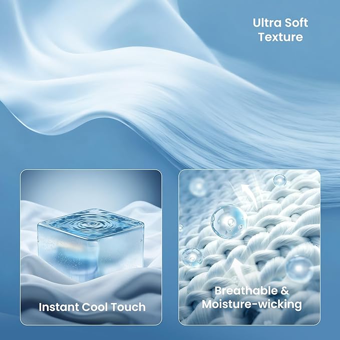 SLEEP ZONE Cooling Blanket for Hot Sleepers, Summer Blanket Queen Size - Image 3