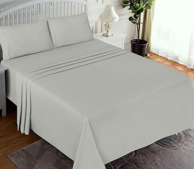 RUVANTI 100% Cotton Sheets – Twin Size Percale Bedding, Cooling & Breathable - Image 2
