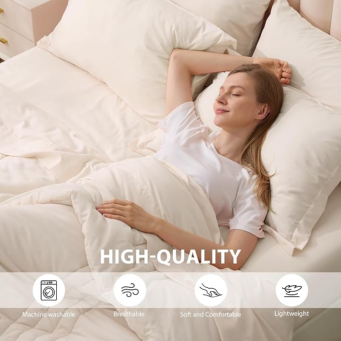 King Comforter Set Beige - Image 4