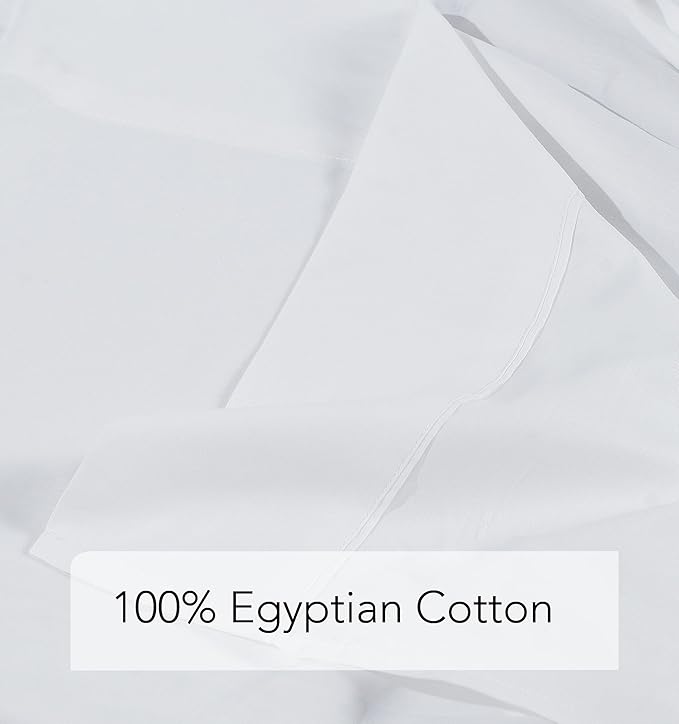 Flat Sheet Only 2 Pack, Twin Size 400 Thread Count 100% Egyptian Cotton Flat - Image 7