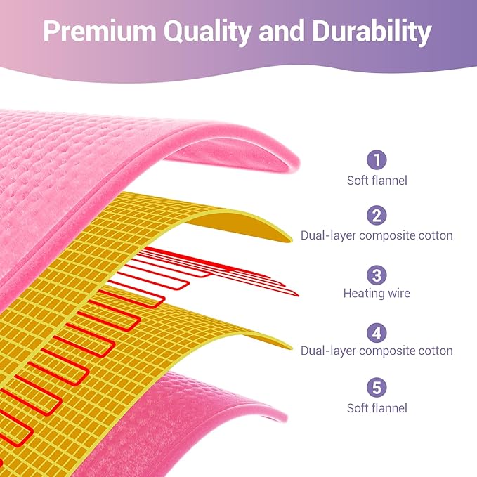 Comfytemp 17''x 33'' King Size Heating Pad - Image 3