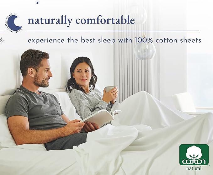 California Design Den 100% Cotton 2-Pack Twin XL Sheet Sets, Soft Extra Long - Image 7
