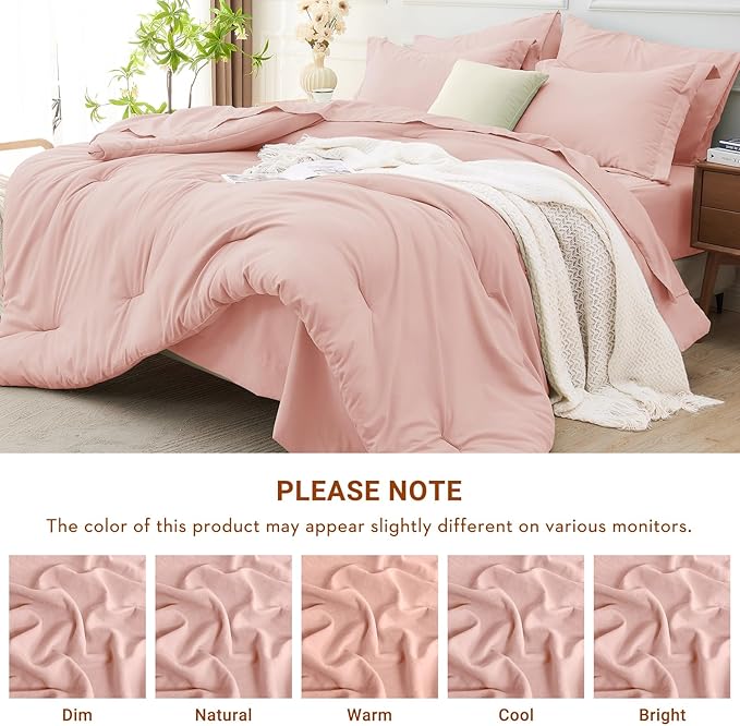 MUXHOMO 7 Pieces Full Comforter Set, Soft Bed in a Bag Full Size, All Season - Image 7