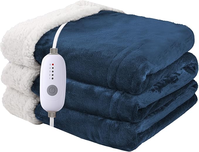 Heated Blanket Electric Blanket Full Size 72''x84'' by Minervada