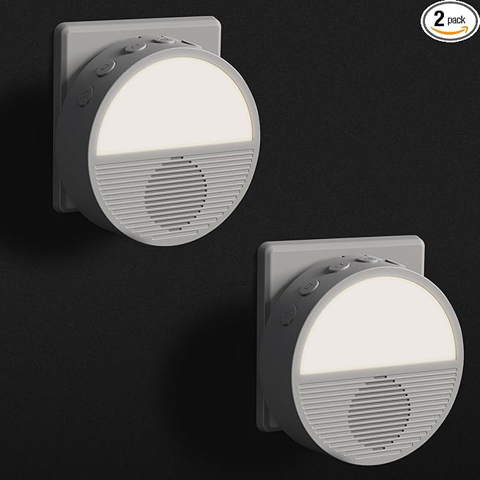 Wall Plug in/Cable Connection White Noise Sound Machine, Seaside Sunset Noise by GorgeousHome-IlluminatingeveryMoment