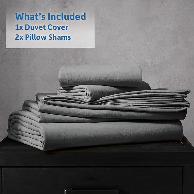 Nestl Grey Duvet Cover King Size - Image 9