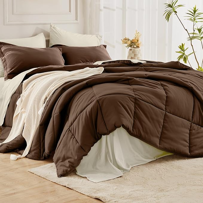 JOLLYVOGUE California King Comforter Set, Ultra-Soft Bed in a Bag Cal King Size - Image 8