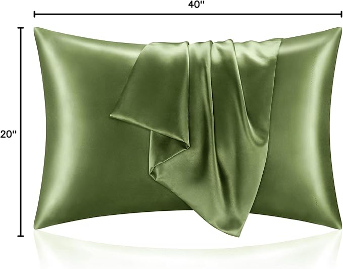BEDELITE Satin Pillowcase for Hair and Skin, Super Soft and Cooling Similar to - Image 9