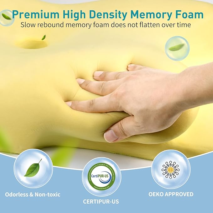 Cervical Neck Pillow for Neck Pain Relief, Ergonomic Pillow for Sleeping - Image 5