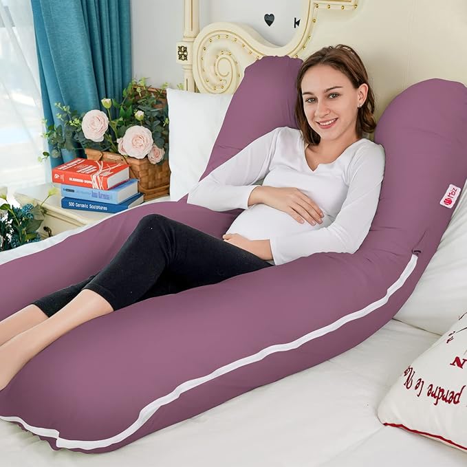 Meiz Pregnancy Pillow, Cooling Silky Pregnancy Pillows - Image 4