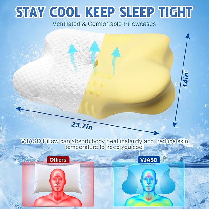 Cervical Neck Pillows with Memory Foam - Image 4