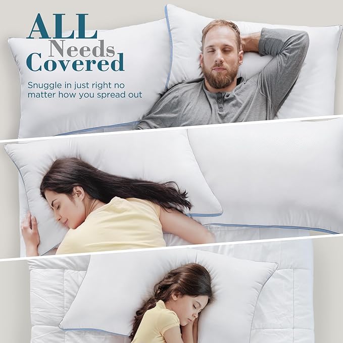 viewstar Bed Pillows King Sizes Set of 2, Hotel Quality Cooling Down - Image 9