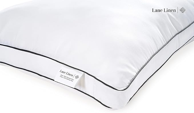 LANE LINEN Bed Pillows Queen Size Set of 2 - Image 4