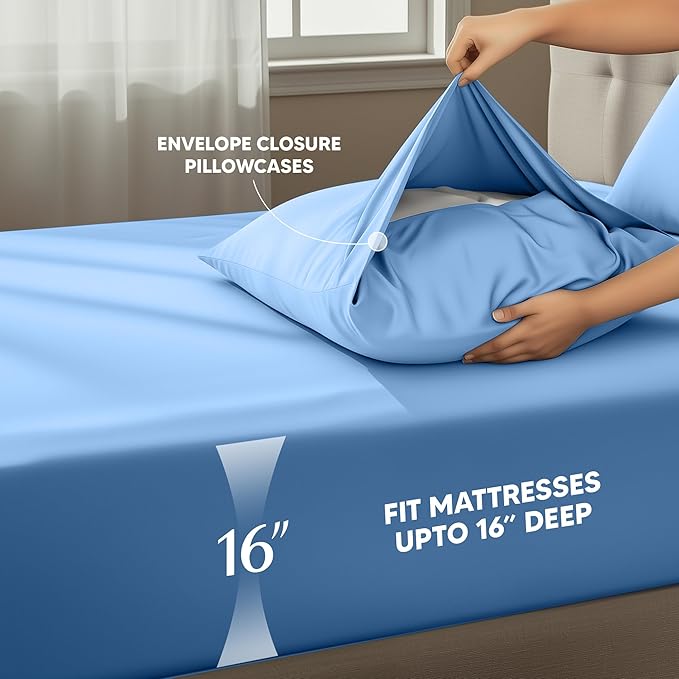 Utopia Bedding Queen Size Sheet Set – 4 Piece Bed Sheets, Soft and Breathable - Image 4