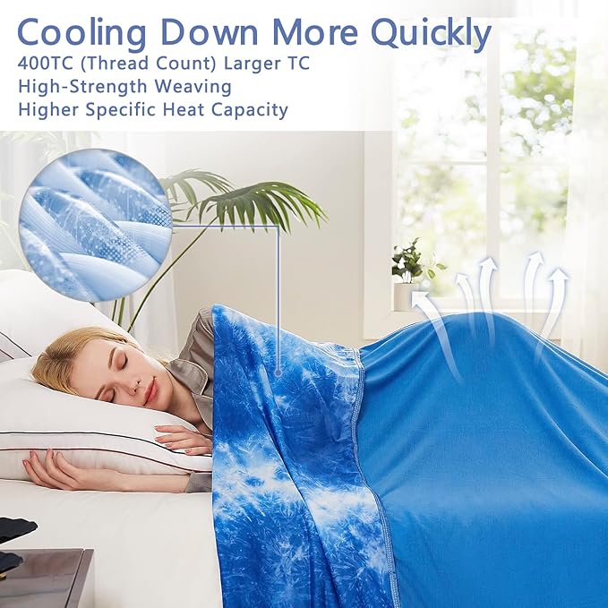 Topcee Cooling Blanket for Hot Sleepers and Night Sweats, 100% Oeko-Tex - Image 4