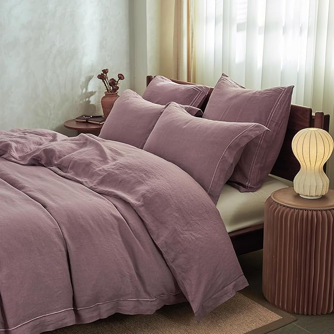 Simple&Opulence 100% Washed Linen Duvet Cover - Image 8