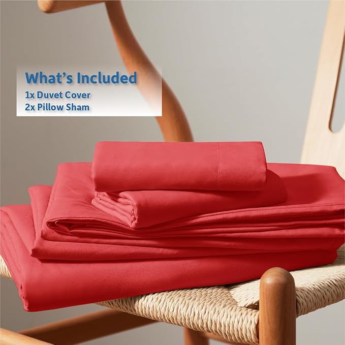 Nestl Red Duvet Cover King Size - Image 9