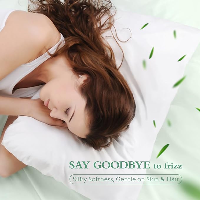Cooling Pillowcases King Size Set of 2, Viscose Derived from Bamboo - Image 5