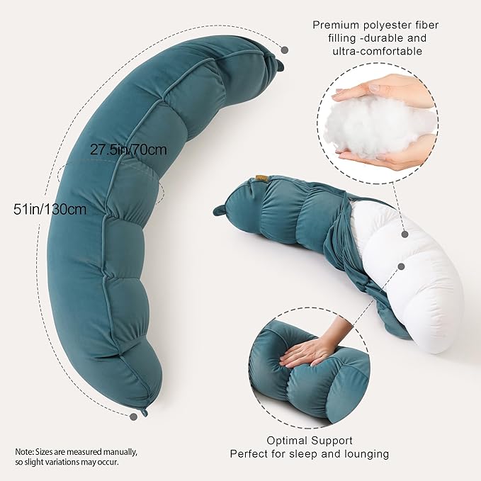 Peallow – Long Round Body Pillow - Image 3