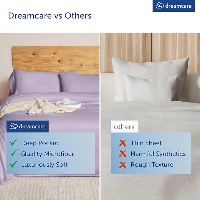 DREAMCARE King Size Sheets Set - Image 7